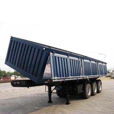 3 assen Zware staal zijdelingse ophanger Dump Semi-trailer voor vrachtvervoer Luchtvering