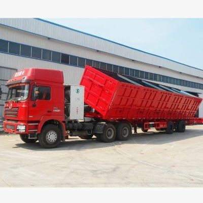 Semi-trailer rechtstreeks 30-100 ton capaciteit Hydraulische zijdelingse dumper voor vrachtvervoer