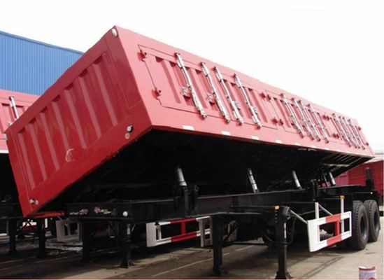 Semi-trailer rechtstreeks 30-100 ton capaciteit Hydraulische zijdelingse dumper voor vrachtvervoer