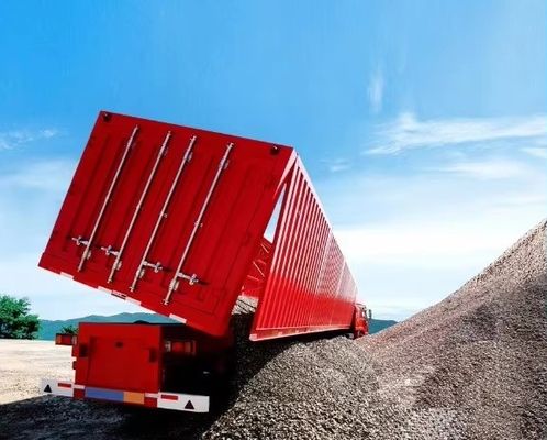 Semi-trailer rechtstreeks 30-100 ton capaciteit Hydraulische zijdelingse dumper voor vrachtvervoer