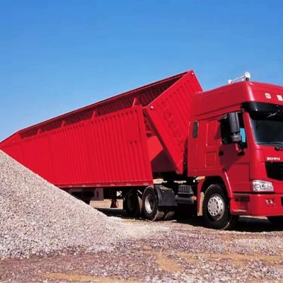 Semi-trailer rechtstreeks 30-100 ton capaciteit Hydraulische zijdelingse dumper voor vrachtvervoer