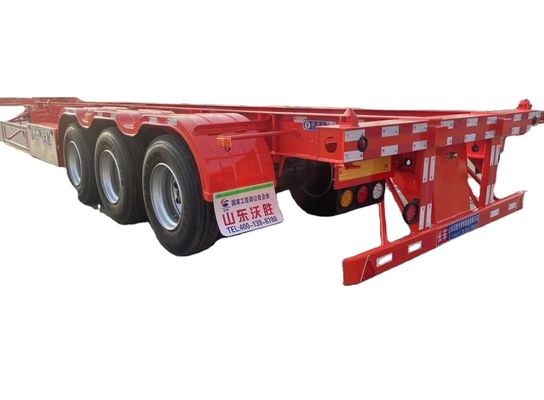 King Pin 2.00/3.5 inch Bolt In 40ft Container Steel Skeleton Semi Trailer voor Truck