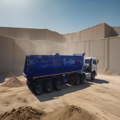 28t zwaar landingsgestel Hydraulische achterste dumptrailer voor het vervoer van grote stenen