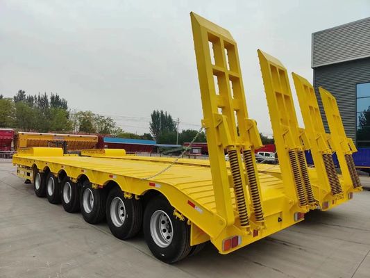 Wosheng zware apparatuur Transport lage jongen vrachtwagen aanhangwagens met 3/4/5/6/7 assen