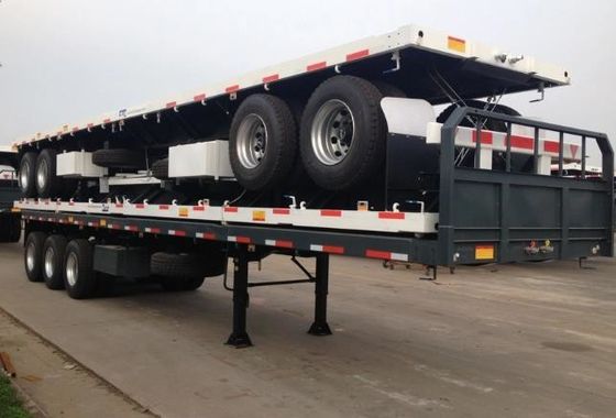 Best 20FT 40FT Container Chassis Flatbed Semi Trailer met 28t Heavy Duty Landing Gear