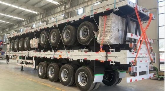 Best 20FT 40FT Container Chassis Flatbed Semi Trailer met 28t Heavy Duty Landing Gear