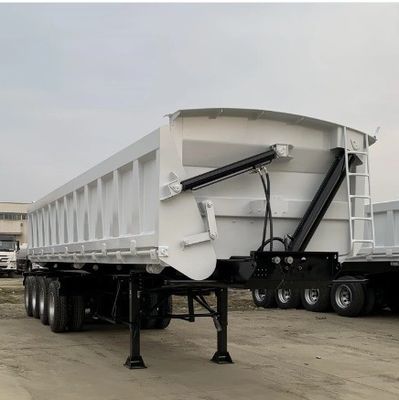 30cbm 50 Cbm U Type 3 As 4 Assen Achterste Dump Halve aanhangwagen Dumpper Tipper aanhangwagen voor vrachtwagen