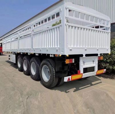 Vrachtwagen aanhangwagen 3 assen 4 assen hek vracht aanhangwagen met zwaar landingsgestel 28t
