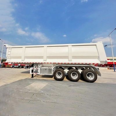 Semi-aanhangwagen Achterste dump-aanhangwagen 50 60 80 ton Hydraulische tipper dump semi-truck aanhangwagen
