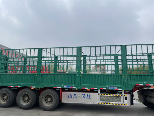 JOST 2&quot; 50mm of 3.5&quot; 90mm King Pin 3 Axle Side Fence Semi-trailer met 50T nuttige lading