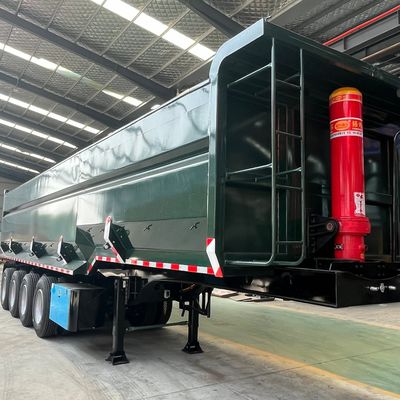40-100 ton U-vormige hydraulische achterdump-half-aanhanger voor zwaar vervoer