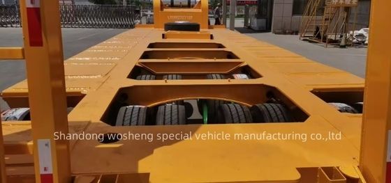 FUWA/JOST/WOSHENG Landing Gear Low bed Semi-trailer voor het vervoer van grote machines