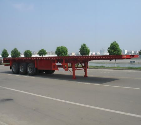 Goed 3 assen 30-120tons Container Flat bed Truck Trailer voor het vervoer van containers