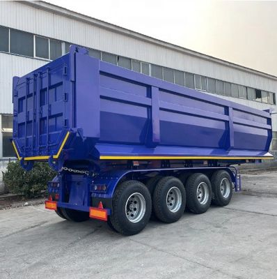 Volgens de 3-assige hydraulische achterste dump tipper half aanhanger voor het vervoer van 100 ton graan