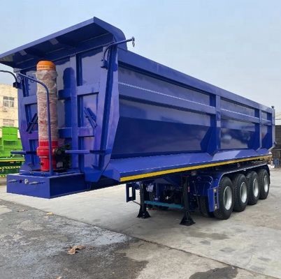 Aanpasbare 9300*2500*3450mm Hydraulische achterste dump-kipper aanhanger met 28t landingsgestel