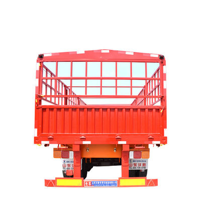 Afneembare platbed transport vrachtwagen hek half-aanhangwagen met 12.00R 22.5 banden