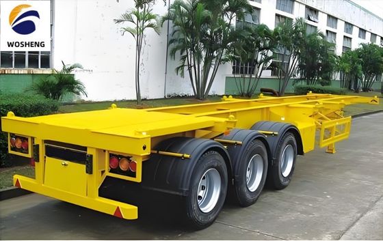 Mechanische ophanging Skeletcontainer Halve aanhangwagen Trekkende aanhangwagen Skelet aanhangwagen