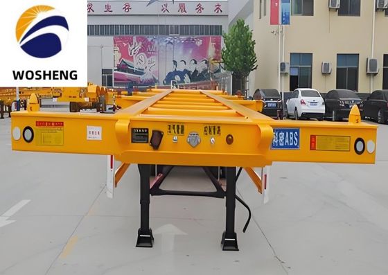 Mechanische ophanging Skeletcontainer Halve aanhangwagen Trekkende aanhangwagen Skelet aanhangwagen