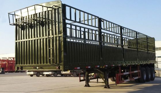 3/4 Assen 9.00-22.5 Rimpel Plat Type Zijdekant Muur Zaan Semi-trailer voor 20 jaar Export