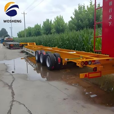 Verzoek van de klant 2 Achs Chassis 40FT/45FT Skelet Halvrijwagen Zwaar landingsgestel