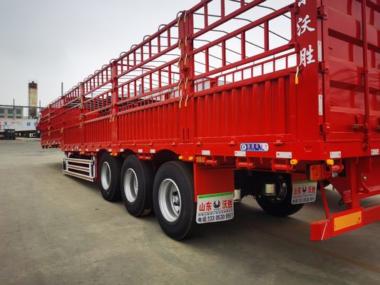 3/4 Assen 9.00-22.5 Rimpel Plat Type Zijdekant Muur Zaan Semi-trailer voor 20 jaar Export