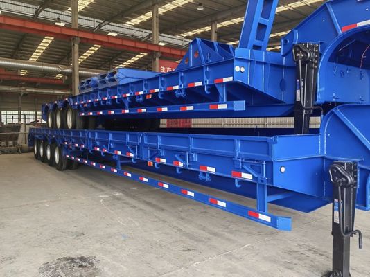 Semi-trailer voor het vervoer van machines en apparatuur betaalbaar