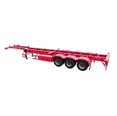 Maximaal laadvermogen 50 ton 2/3 Assen Gooseneck Container Skelet Chassis Skelet Halve aanhanger voor vrachtwagen