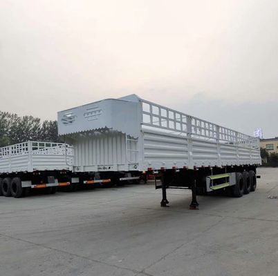 60 ton zijdewand gesloten vrachtwagen hek halve aanhangwagen drop zijde lading en los lading