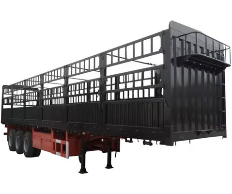 60 ton zijdewand gesloten vrachtwagen hek halve aanhangwagen drop zijde lading en los lading