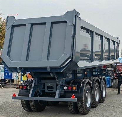 Truck Trailer 3/4 As 24-55CBM Achterste Dump Semi Trailer Tipper met geavanceerde technologie