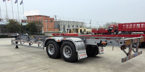 Mechanische suspensiecontainer skelet half-aanhangwagen voor ladingen met een hoge laadcapaciteit