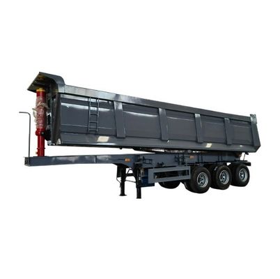 60 ton aanhangwagen voor achterin het voertuig Duurzame en veilige aanhangwagen voor vrachtwagens met mechanische vering