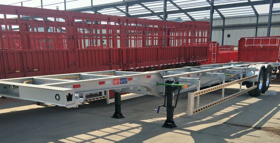 Mechanische suspensiecontainer skelet half-aanhangwagen voor ladingen met een hoge laadcapaciteit