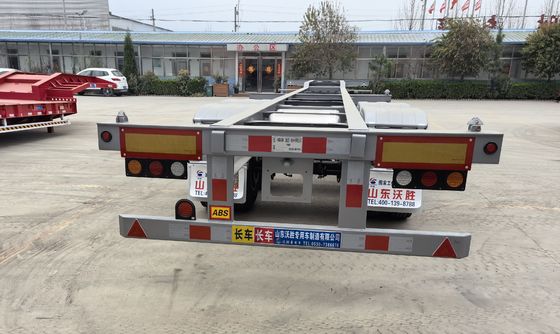 Mechanische suspensiecontainer skelet half-aanhangwagen voor ladingen met een hoge laadcapaciteit