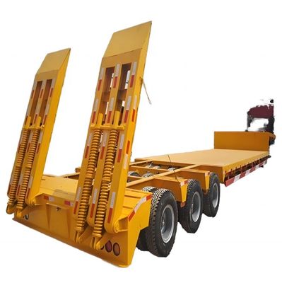Gepersonaliseerde kleuren half-aanhanger laag bed lowboy half-aanhanger voor laadmachine half-aanhanger