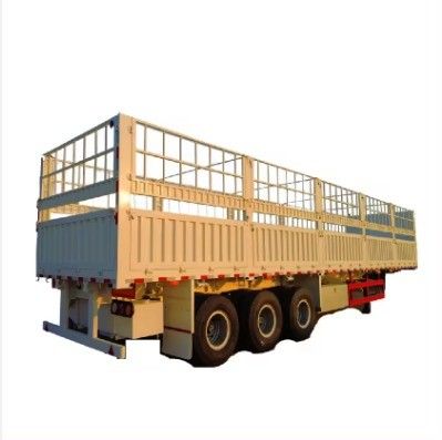 50 ton capaciteit hek half-aanhanger met 3 assen 7,5 ton tariefgewicht en 9,00-22,5 rand