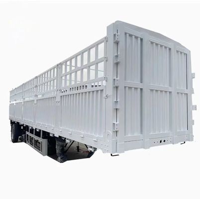 50 ton capaciteit hek half-aanhanger met 3 assen 7,5 ton tariefgewicht en 9,00-22,5 rand