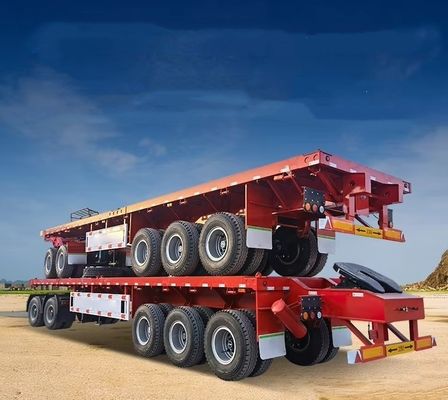 13500x2500x1600-3100mm Dubbelverbindingsvliegtuig met plat bed voor het containervervoer