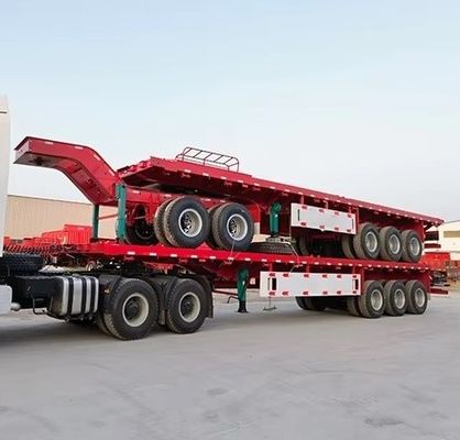 13500x2500x1600-3100mm Dubbelverbindingsvliegtuig met plat bed voor het containervervoer