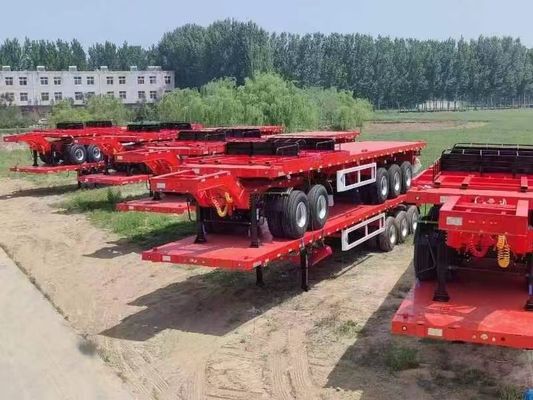 13500x2500x1600-3100mm Dubbelverbindingsvliegtuig met plat bed voor het containervervoer