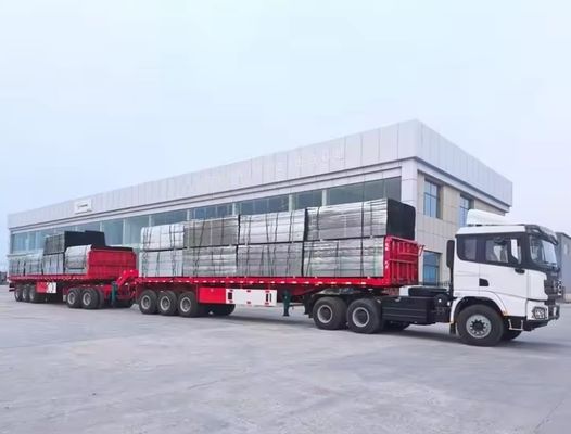 13500x2500x1600-3100mm Dubbelverbindingsvliegtuig met plat bed voor het containervervoer