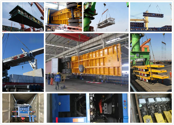 Vervoeroplossing Directe 3-4-assige platte half-oplegger met 50000 kg maximale nuttige lading