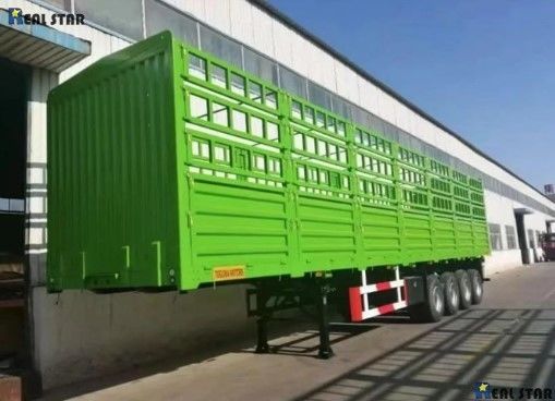 3 of 4 assen zijheining aanhangwagen voor het vervoer van vracht en dierheining aanhangwagen