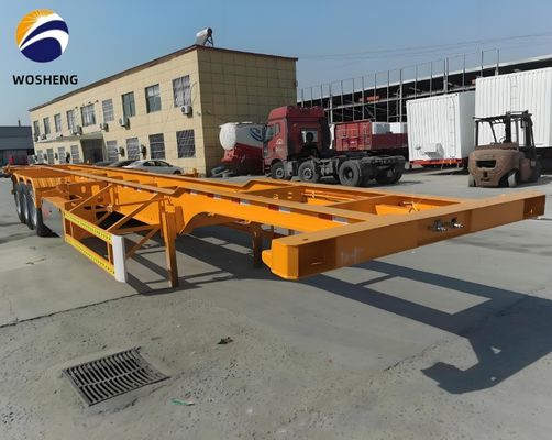 Maximale capaciteit 50 ton Skeleton-half-aanhangwagen