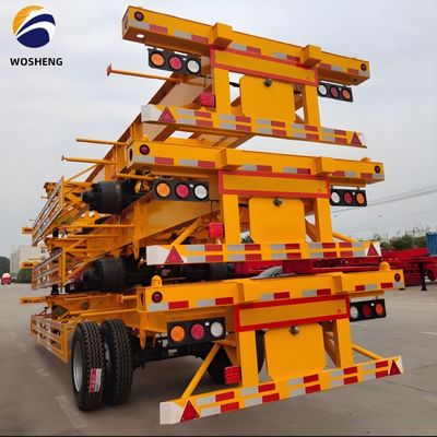 Maximale capaciteit 50 ton Skeleton-half-aanhangwagen