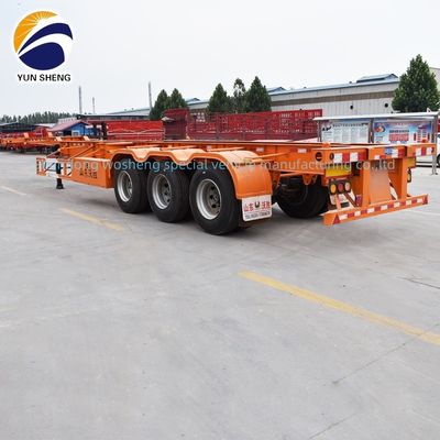 12R22.5*12pcs 3axel Skeleton Semi Trailer 7 Tons Tare Gewicht 12,85 x 2,61 x 1,55 Meter