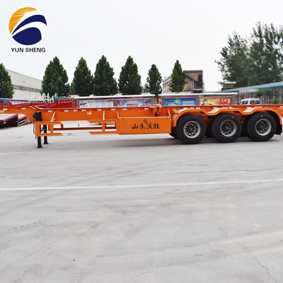 12R22.5*12pcs 3axel Skeleton Semi Trailer 7 Tons Tare Gewicht 12,85 x 2,61 x 1,55 Meter