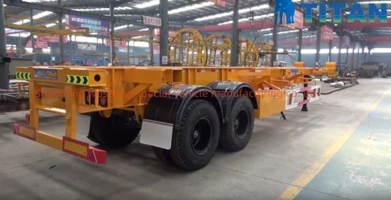 Wosheng Best 2 axle 20FT 40FT container skelet half-trailer voor containervervoer