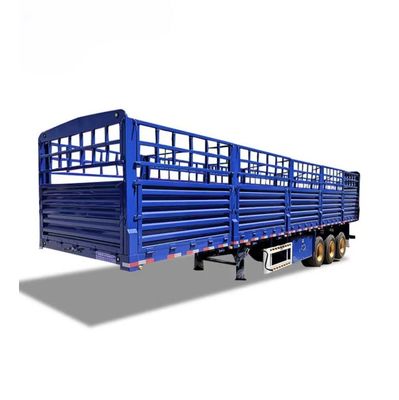 Verzoek van de klant 3 Achs Halve aanhangwagen Hoog hek aanhangwagen voor bulktransport