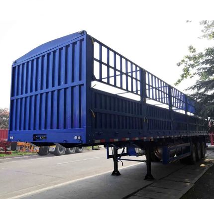 Verzoek van de klant 3 Achs Halve aanhangwagen Hoog hek aanhangwagen voor bulktransport